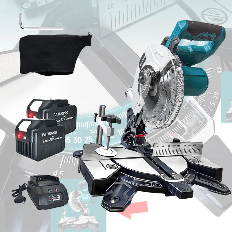 Power Tools Electrical - Gergaji Miter Tanpa Sikat (Brushless) Ringkas,