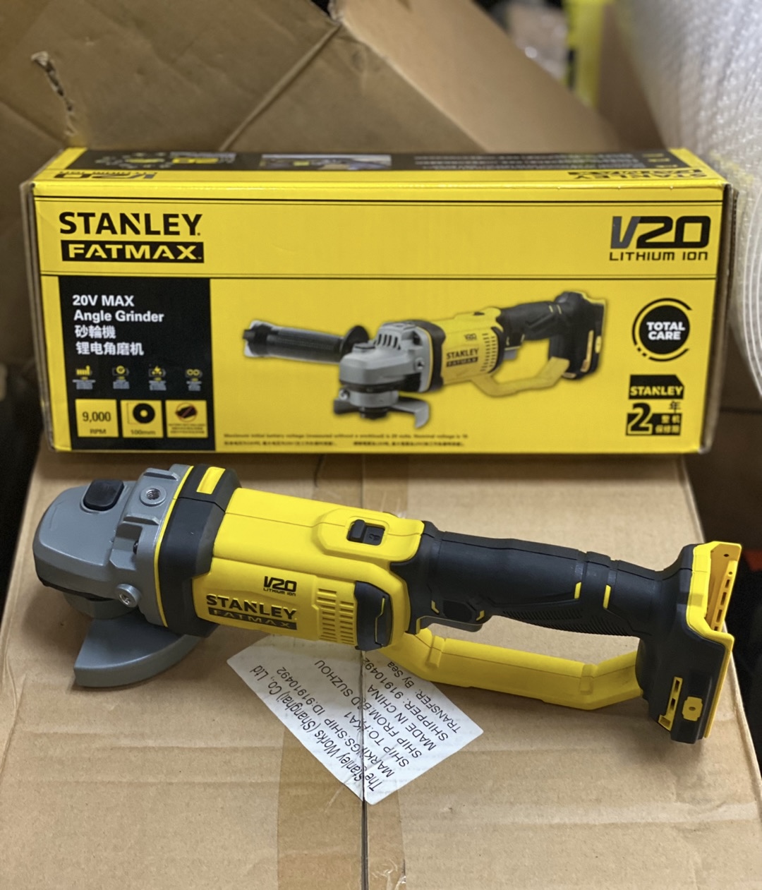 Power Tools Stanley - Gerinda Sudut Isi Ulang 20V untuk