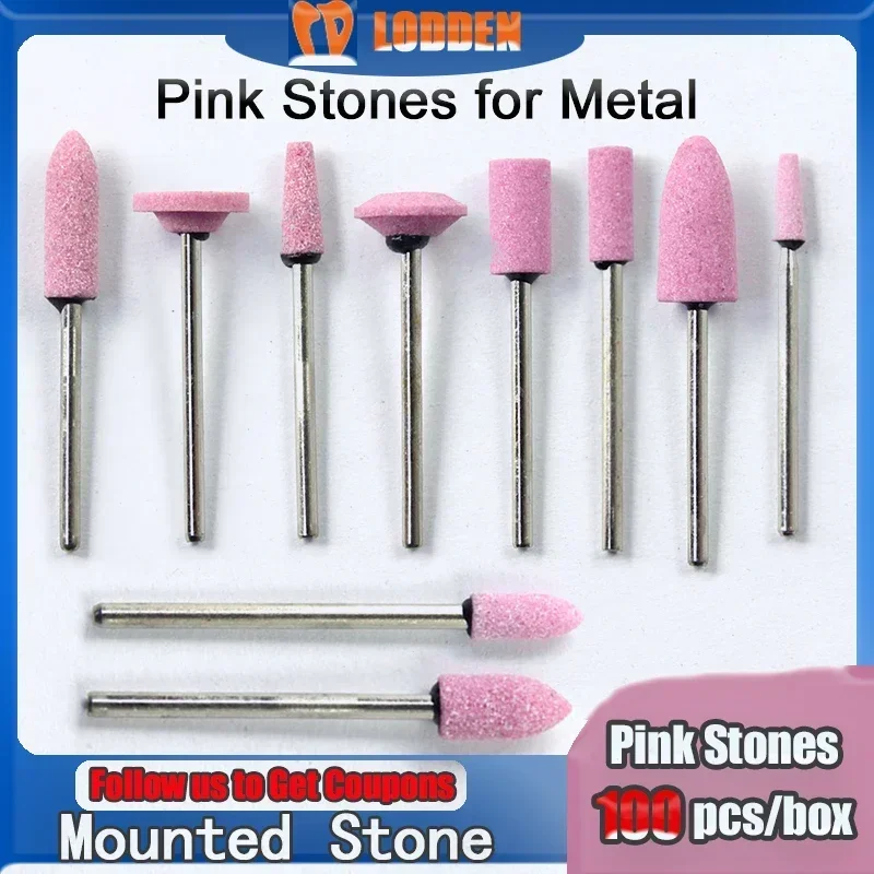 Power Tools Pink - Lotden 100 buah/kotak laboratorium gigi, batu