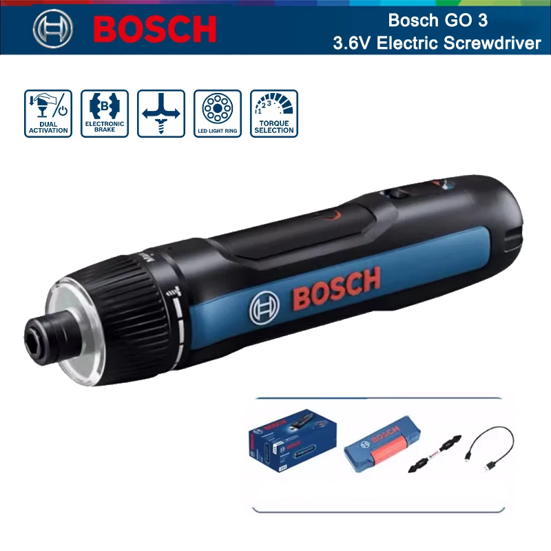 Power Tools Hand Tools - Obeng Listrik BOSCH Go 3 Obeng