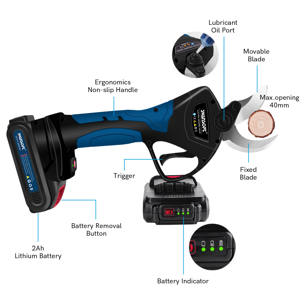 Power Tools Electrical - Gunting Pangkas Listrik 40MM Bilah Baja
