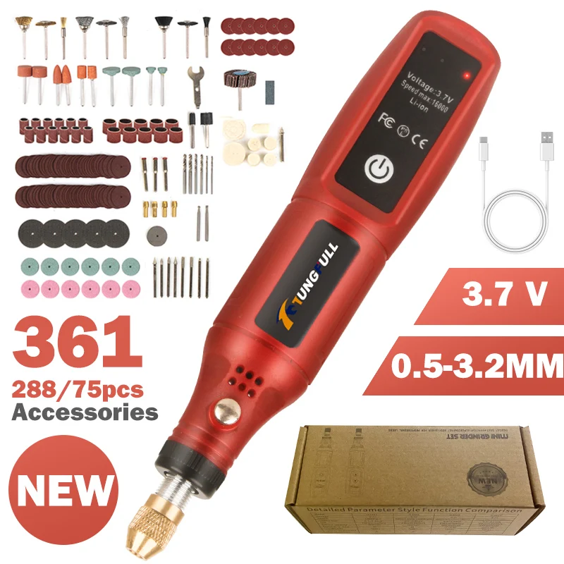 Power Tools Brand - Pena Ukir Tanpa Kabel Isi Ulang