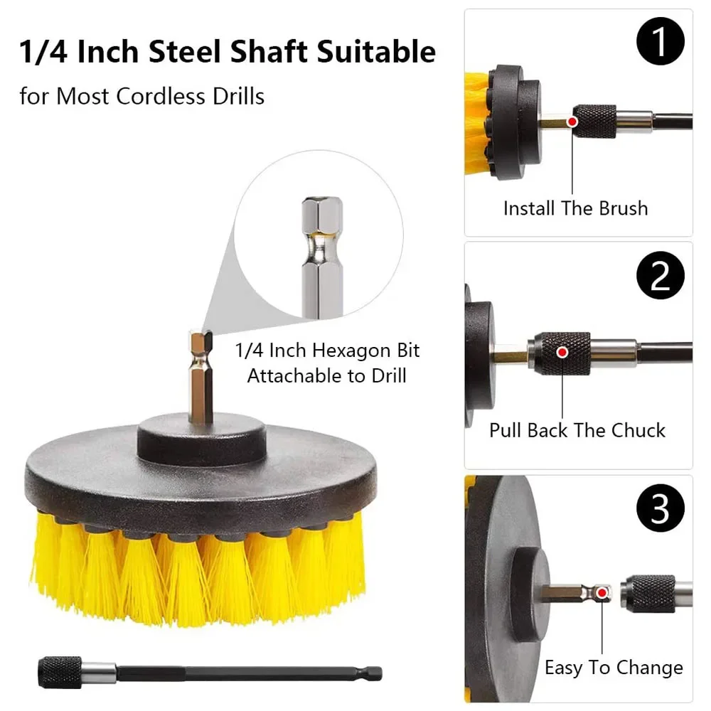 Set lampiran sikat bor, Kit al - Power Tools For Windows ulasan dan harga