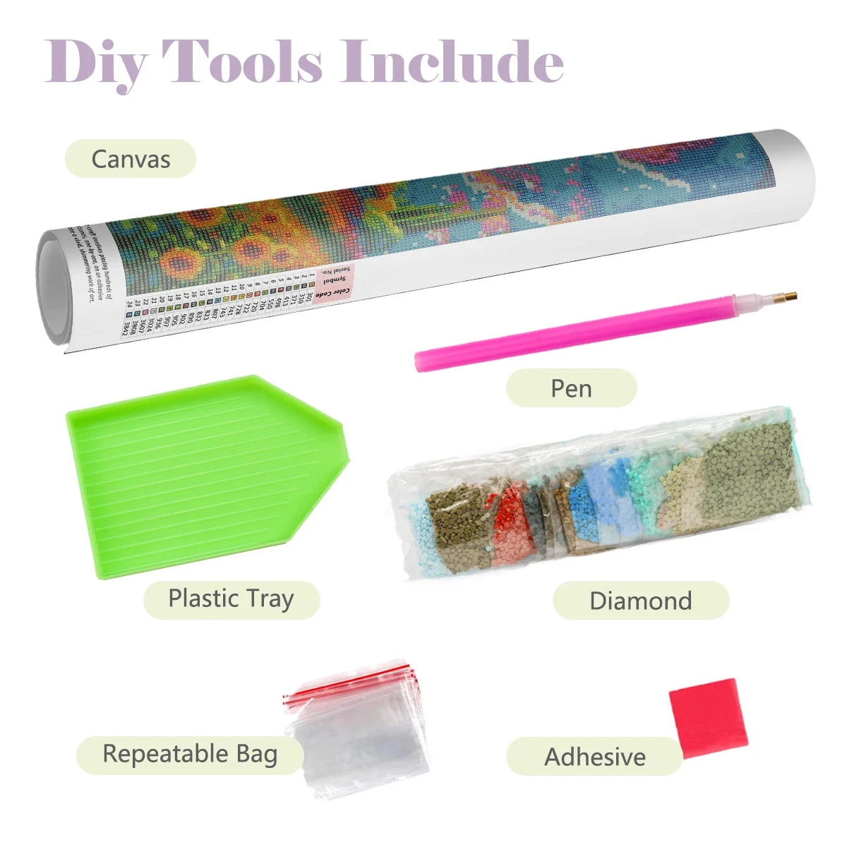 Kit Lukisan Berlian DIY 5D Ber - Power Tools Pink ulasan dan harga