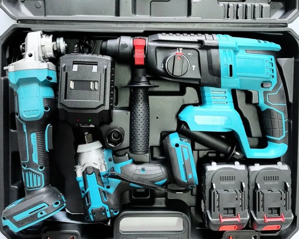 Set Peralatan Baterai Lithium  - Combo Power Tools ulasan dan harga