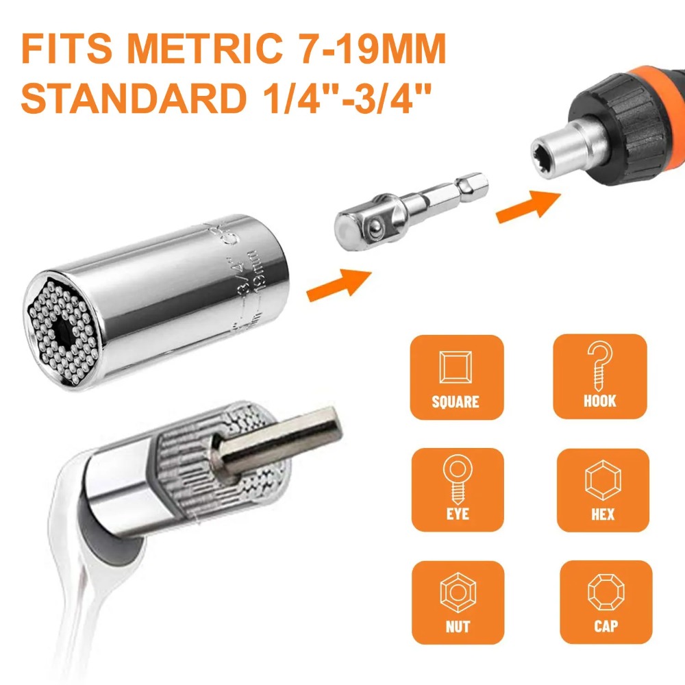 Set Kunci Soket Universal deng - Power Tools Ridgid ulasan dan harga