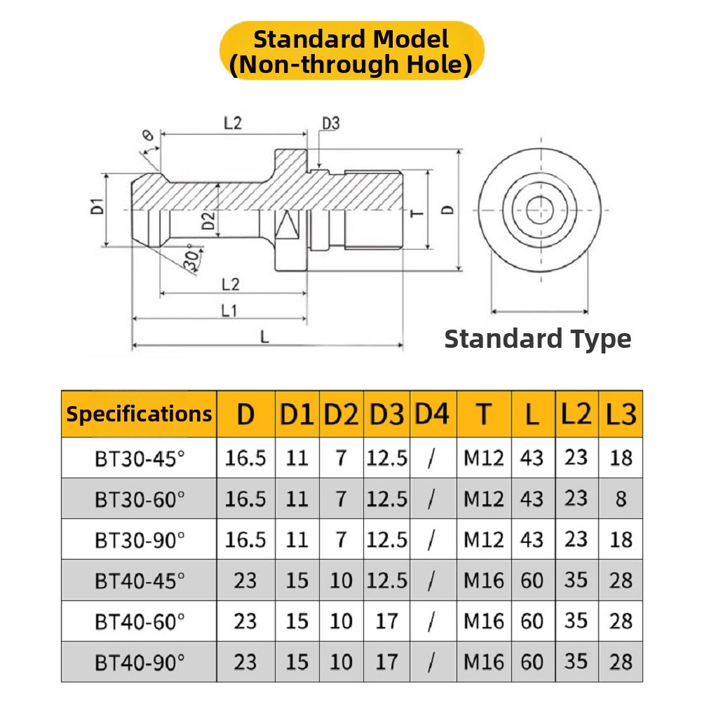 Stud Tarik BT30 untuk Mesin Mi - Power Tools Drawing ulasan dan harga