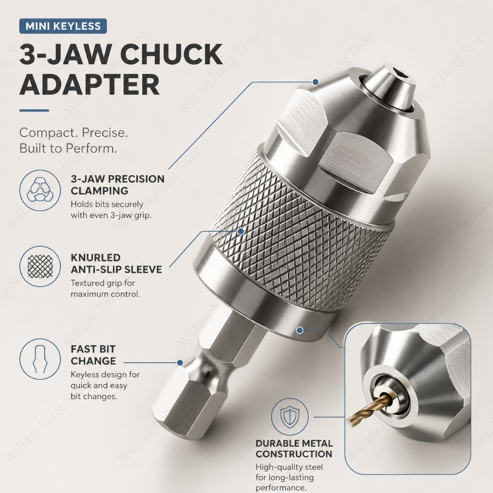 Adaptor Chuck Bor 3 Rahang den - Power Tools Ridgid ulasan dan harga