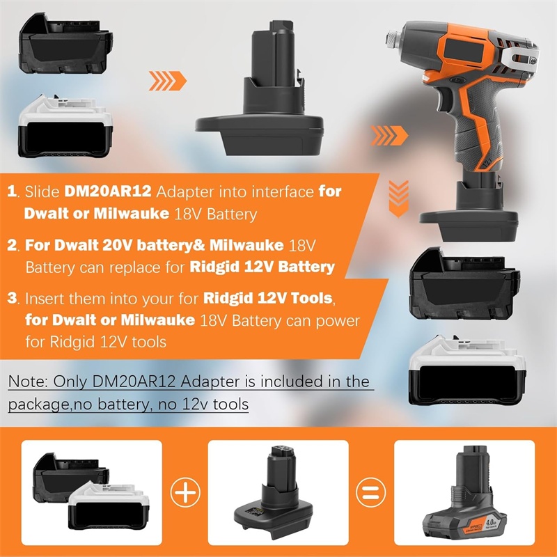 Adaptor Baterai HAKSINKY DM18A - Power Tools Ridgid ulasan dan harga